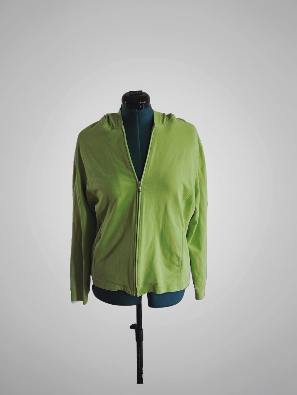 Bechamel Vibrant Green Women's Zip-Up Hoodie